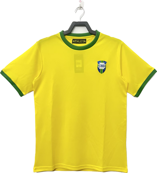 Retro Pelé 1970 Brazil Home Jersey (#10)