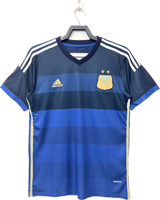 Retro Sergio Agüero 2014 Argentina Away Jersey (#20)