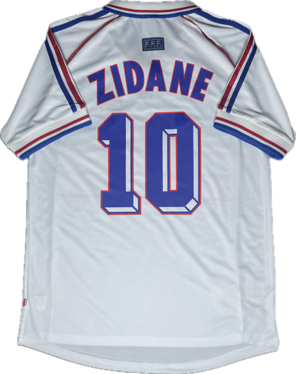 Retro Zinedine Zidane 1998 France Away Jersey