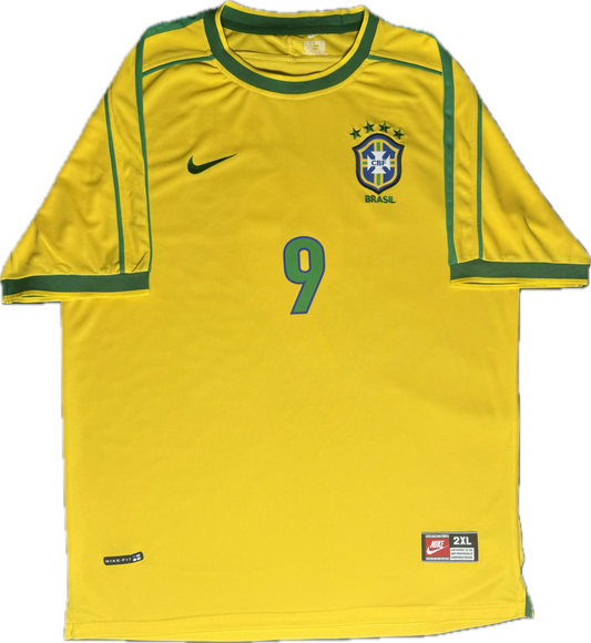 Retro Ronaldo Luís Nazário de Lima #9 Brazil Jersey