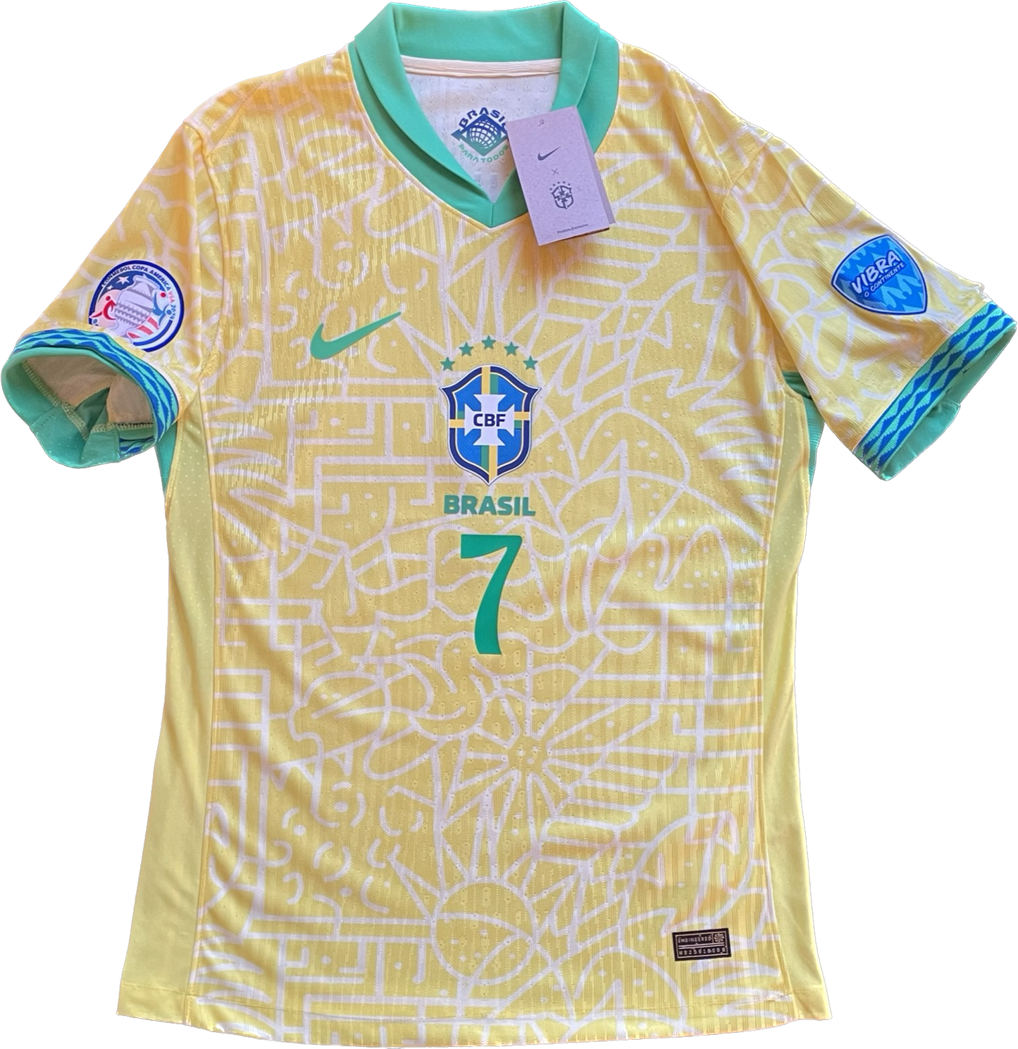 Vinícius Júnior 2024 Copa América Brazil Jersey