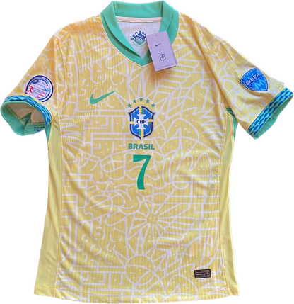 Vinícius Júnior 2024 Copa América Brazil Jersey