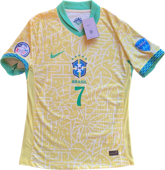 Vinícius Júnior 2024 Copa América Brazil Jersey