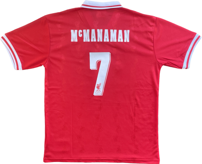 Retro MCMANAMAN Liverpool 1996-1997 Home Shirt (#7)