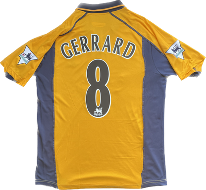 Retro Steven Gerrard's 2000-01 Liverpool Away Jersey – FA Cup Glory