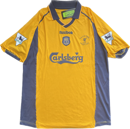 Retro Steven Gerrard's 2000-01 Liverpool Away Jersey – FA Cup Glory