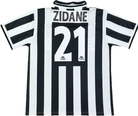 Retro Zinedine Zidane 1996-1997 Juventus Home Jersey