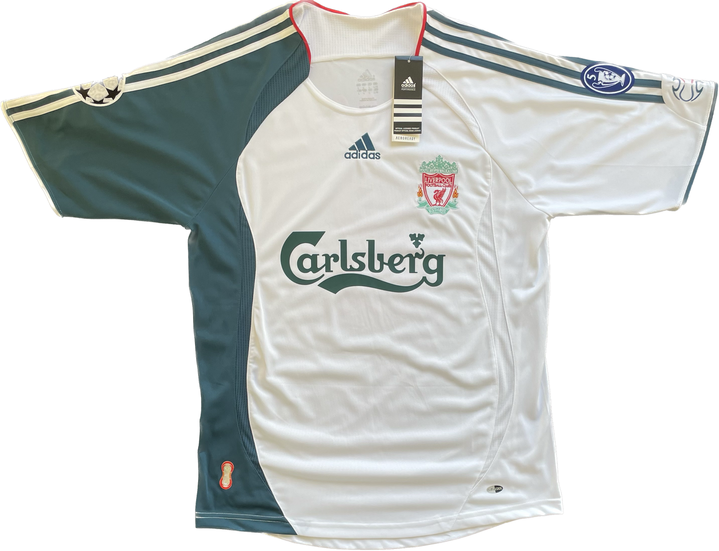 Retro Steven Gerrard #8 Liverpool 2006 Adidas Away Kit (Champions League)